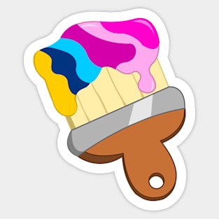 Pride Paintbrush Sticker